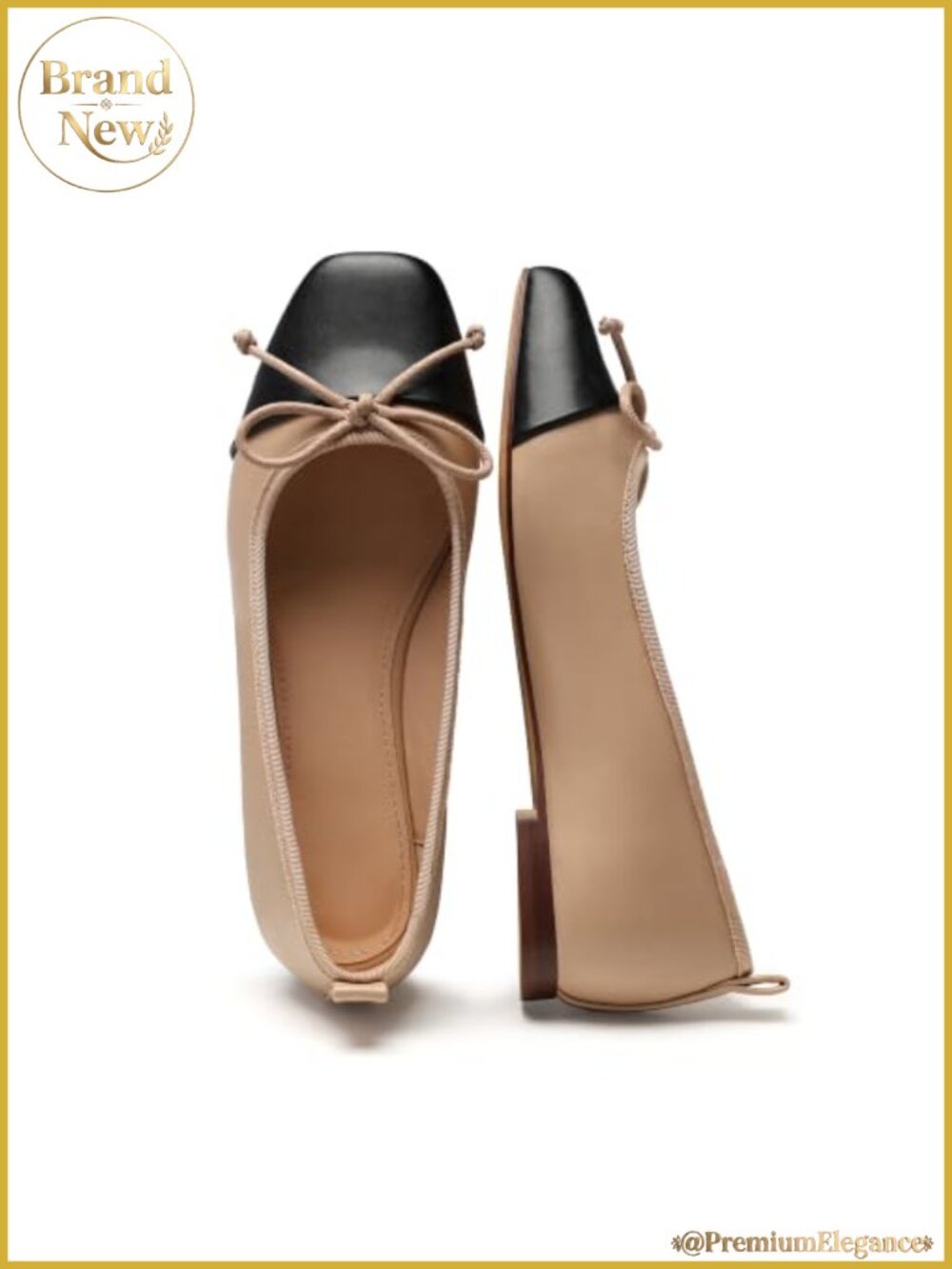 Women's Ballet Flats Closed Toe Slip On Bow Dressy Casual PU Leather